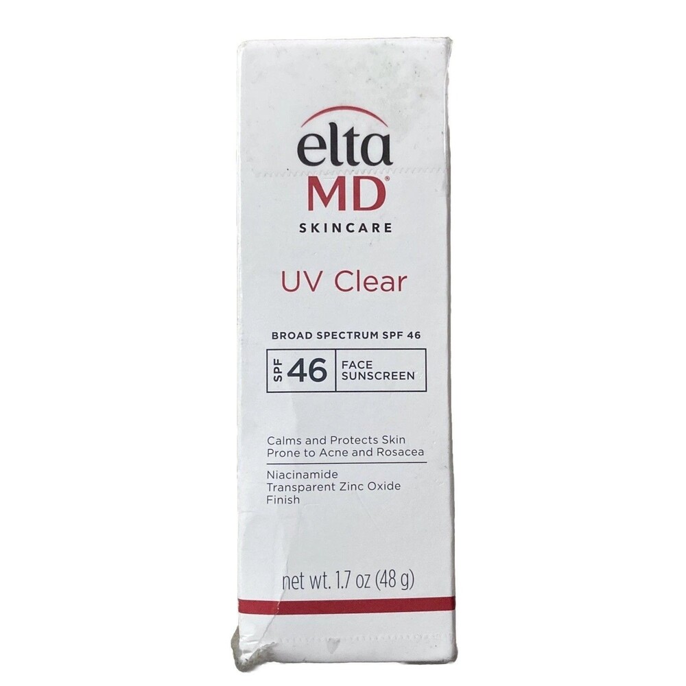 Elta MD UV Clear Broad Spectrum SPF 46 Face Sunscreen Calms Protects 1.7oz NEW